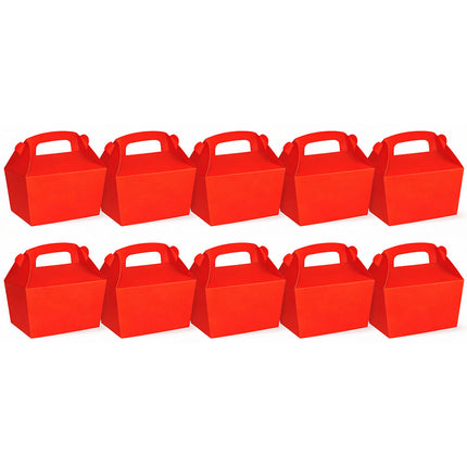 10 Red Treat Boxes