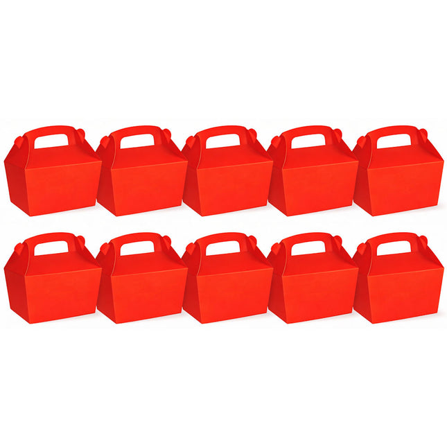 10 Red Treat Boxes