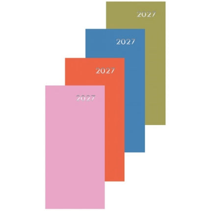 2027 Slim WTV Colour Block Diary (Assorted)