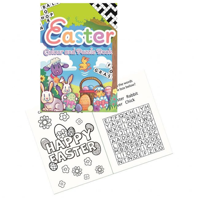 Easter Colour & Puzzle Books - 6 Pack
