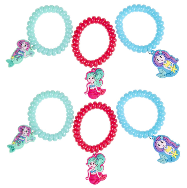 Mermaid Charm Bracelets - 6 Pack