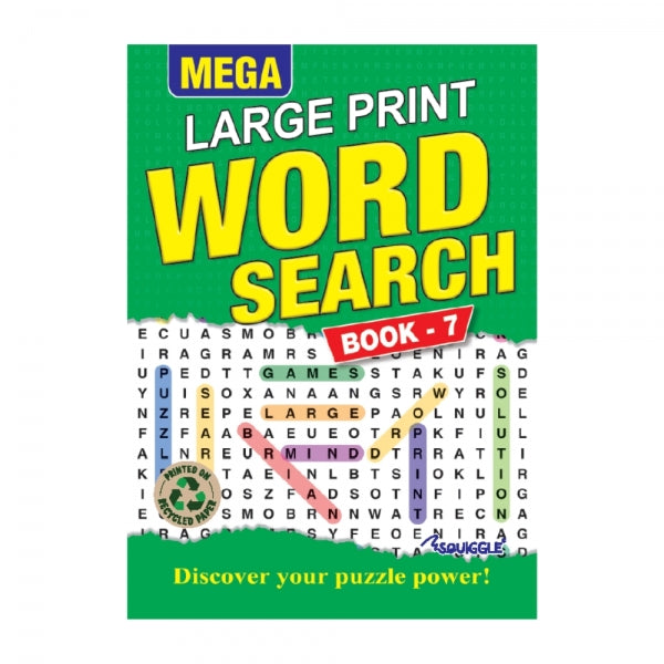 A4 Mega Large Print Word Search Book