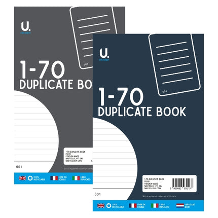 1-70 Duplicate Book
