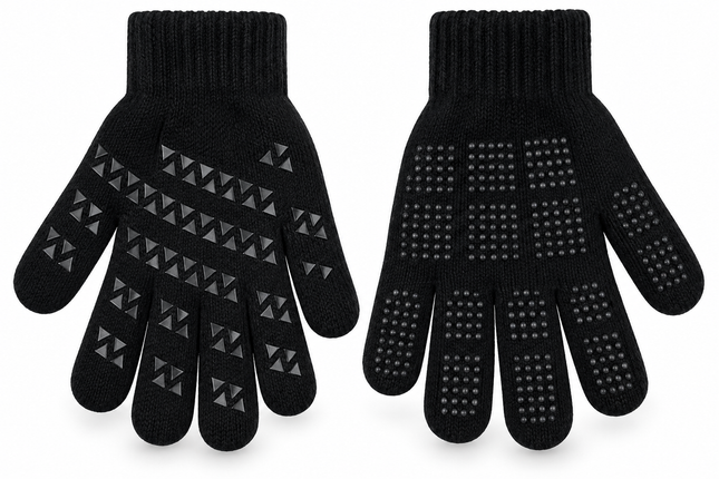 Black Ladies Gripper Gloves