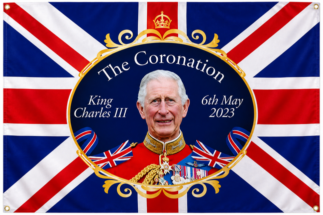 King's Coronation 76cm x 50cm Flag