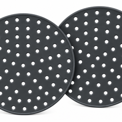 2 Round Silicone 20cm Air Fryer Liners