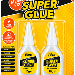 2 Pack Fast Acting 10g Super Glue Tubes
