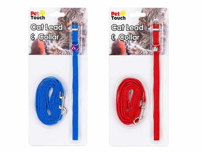 Cat Lead & Collar - (2 Assorted)