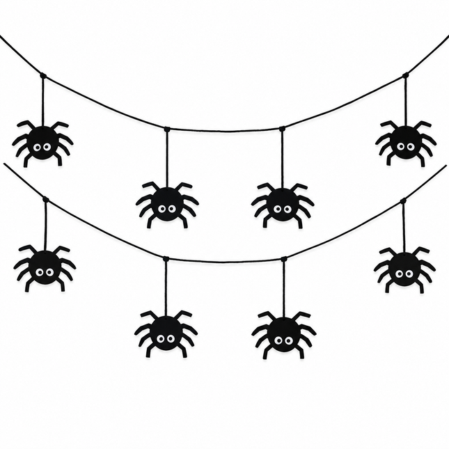Halloween Hanging Spider Garland 1.5M