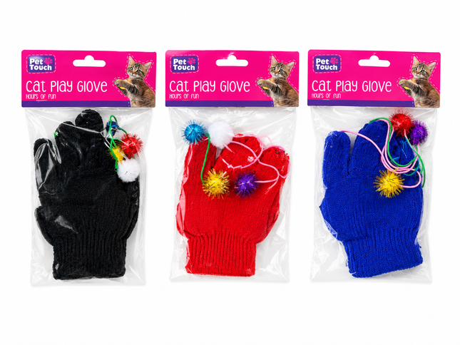 Cat Play Glove - (3 Assorted)