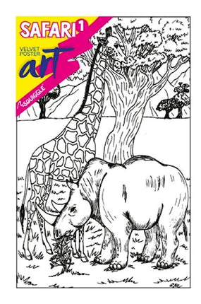 Safari Velvet Poster Art & Fibre Pens