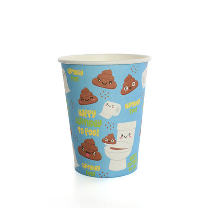 Emoji Poo Paper Party Cups - 16 Pack