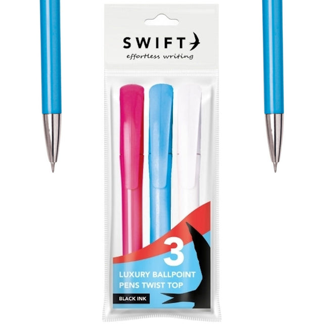 3 Luxury Twist Assorted Pens