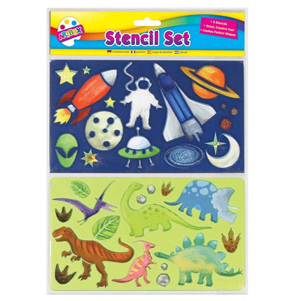2 Kids Fun Stencils (Pack) (Assorted)