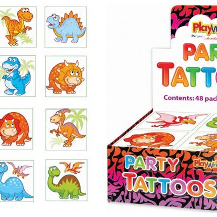 Dinosaur Tattoos - 12 Pack