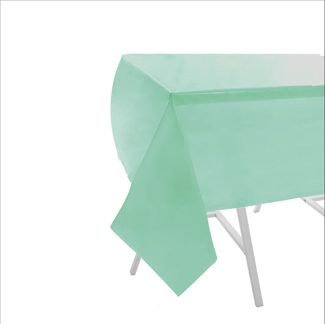 Green PVC Plastic Tablecover - 180cm x 110cm