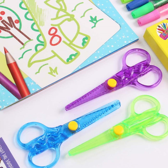3 Novelty Cut Safety Scissors