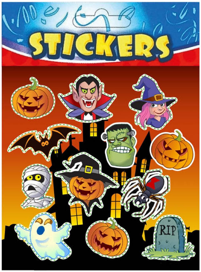 Halloween Sticker Sheets - 6 Pack