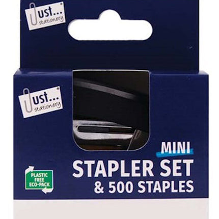 Mini Stapler & 500 Staples (Pack) (Assorted)