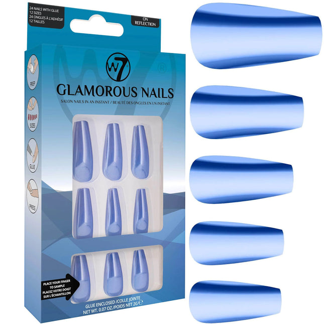 W7 Cosmetics Glamorous False Nails - On Reflection