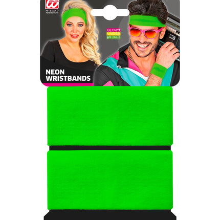 Pair of Neon Green Wristbands
