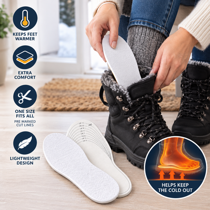 2 Pack Lightweight Thermal Insoles