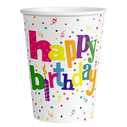 6 Happy Birthday Paper Cups