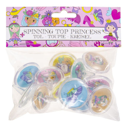 Princess Spinning Tops - 12 Pack