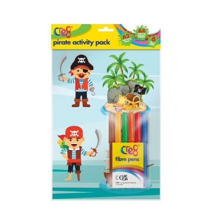Pirate Activity Pack & 6 Fibre Pens