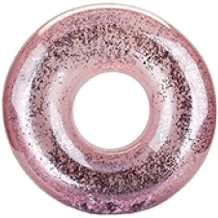 Inflatable Pink Glitter Filled 24" Swim Ring