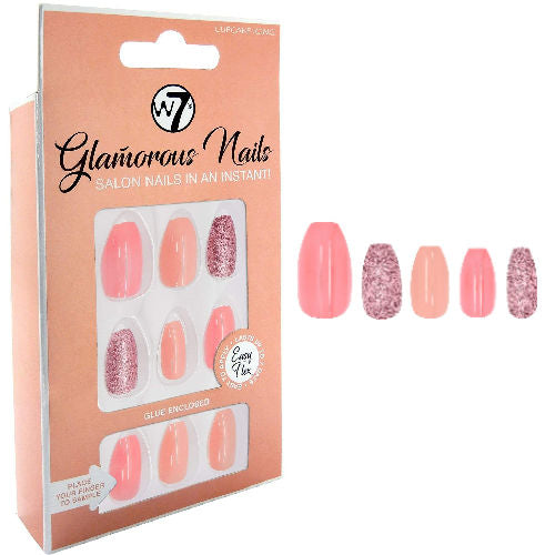 W7 Cosmetics Glamorous False Nails - Cupcake Icing