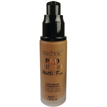 Technic Cosmetics Pro Finish Matte Foundation No Shine Mocha - Makeup Beauty Matte Finish Foundation
