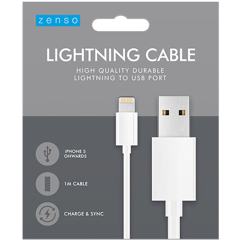 Lightning to USB Cable - 1M White