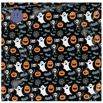 Halloween Kids Printed Napkins - 16 Pack