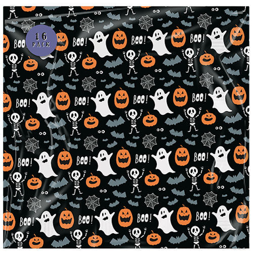 Halloween Kids Printed Napkins - 16 Pack