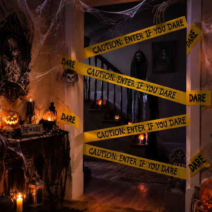 Halloween Printed Fright Tape 3 Pack