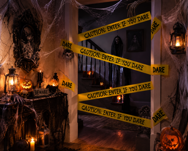 Halloween Printed Fright Tape 3 Pack