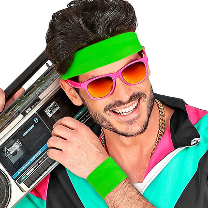 Pair of Neon Green Wristbands