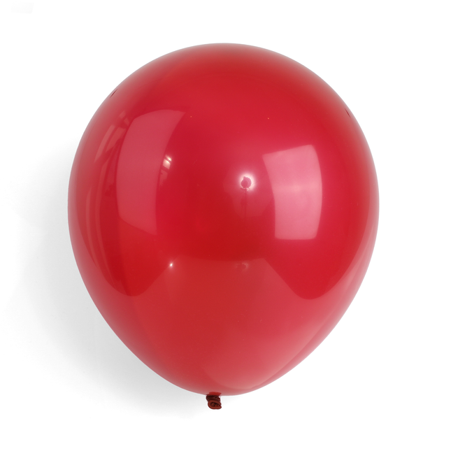 Pearlised Burgundy 12" Latex Balloons - 10 Pack