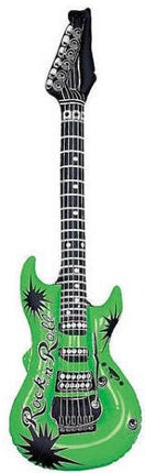Inflatable Forest Green Guitar