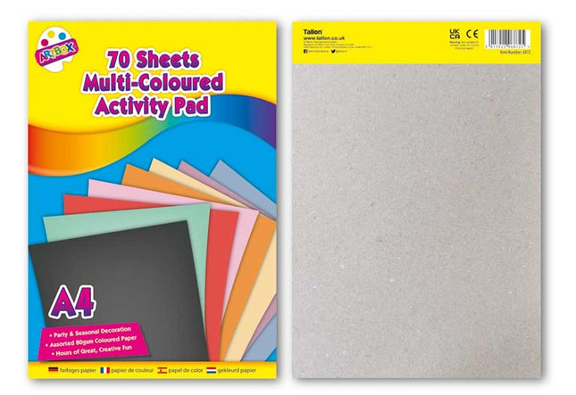 70 Sheet Multi-Coloured Activity Pad