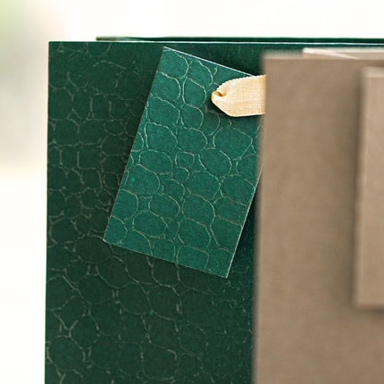 Embossed Matte Bottle Gift Bag