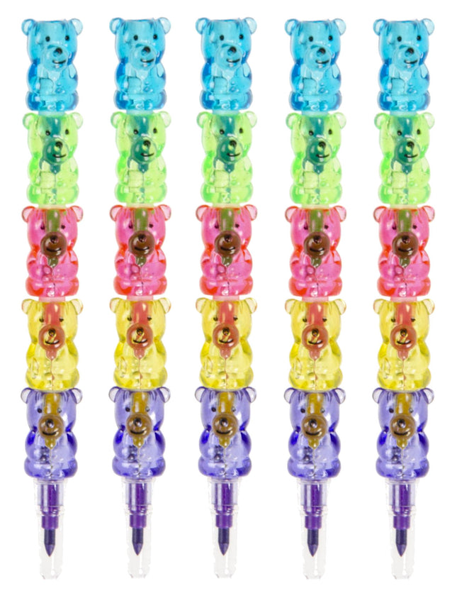 5 Bear Animal Swap Point Colouring Crayons