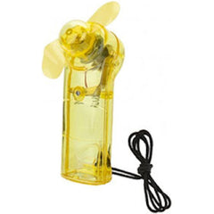 Yellow Hand Fan & Neck Cord