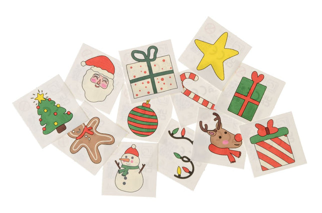 Christmas Temporary Tattoos - 12 Pack