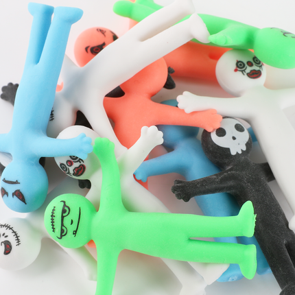 12 Halloween Stretchy Smiley Men