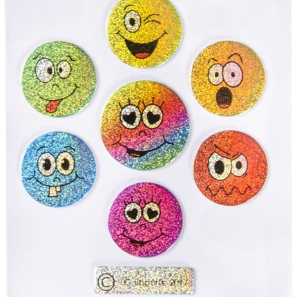 Emotions Metallic Shiny Sticker Sheet - Single