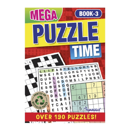 A5 Mega Puzzle Time Book