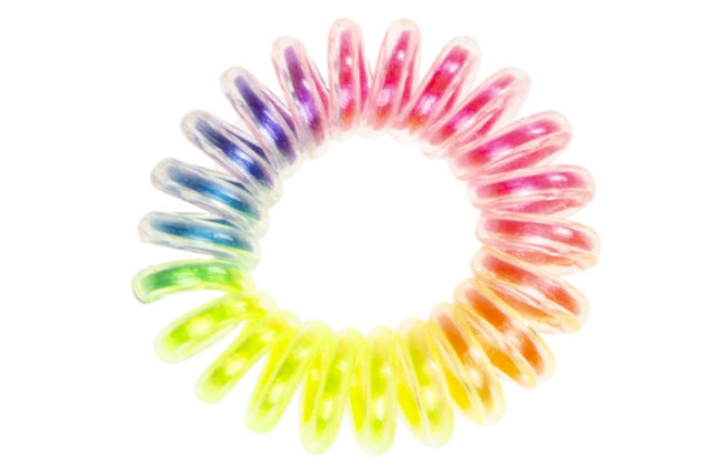 Stretchy Rainbow Hair Bobbles - 6 Pack