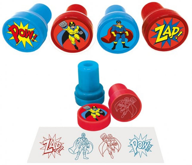 Super Hero Ink Stamps - 6 Pack